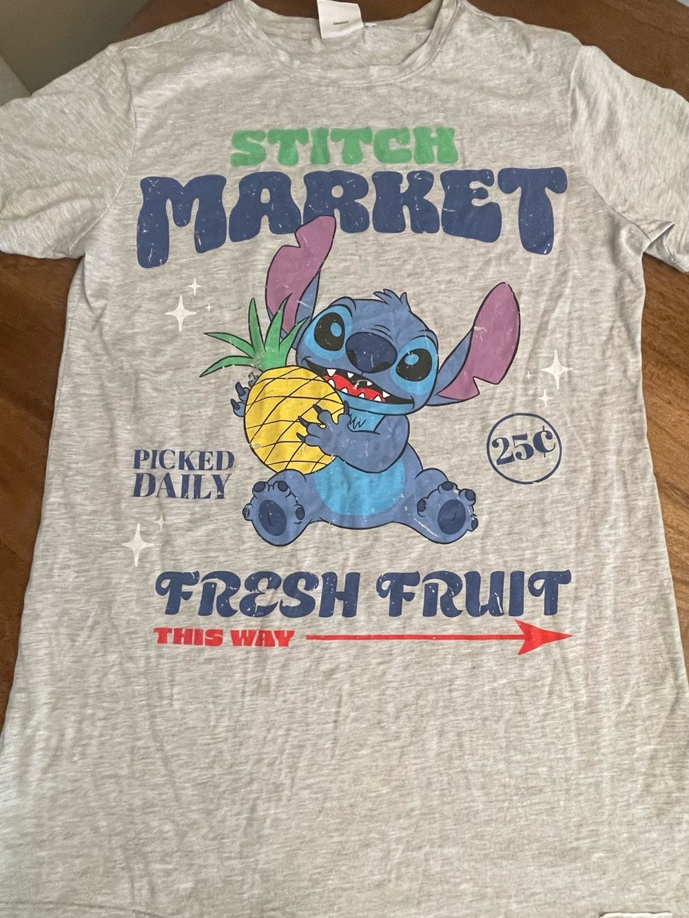 Disney Stitch women’s pajamas night shirt xs like new